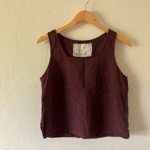 notPERFECTLINEN PERCE Tank in Grape Wine EUC - PRICE FIRM